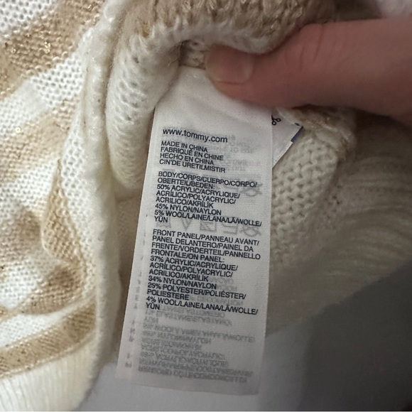 Tommy Hilfiger striped sequin knit sweater - Picture 7 of 8